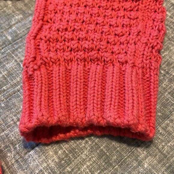 πHPπ₯Topshop Sweater Sz: US 8. Coral Knit Cotton Sweater. Great Condition. - Picture 5 of 11